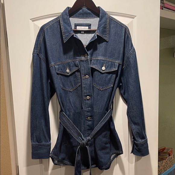 LOFT Jackets & Blazers - LOFT Denim Shirt - Shacket - Blazer - Jacket with Belt